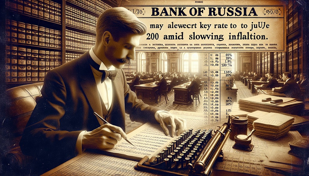 Банк России может снизить ключевую ставку до 20% в июне при замедлении инфляции