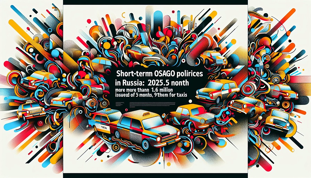 Краткосрочные полисы ОСАГО в России: более 1,6 млн оформленных за 5 месяцев 2025 года, 99% из них для такси