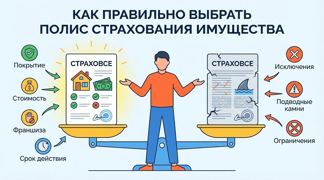 Как правильно выбрать полис страхования имущества: важные критерии и подводные камни