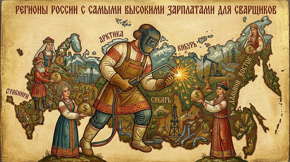 Регионы России с самыми высокими зарплатами для сварщиков