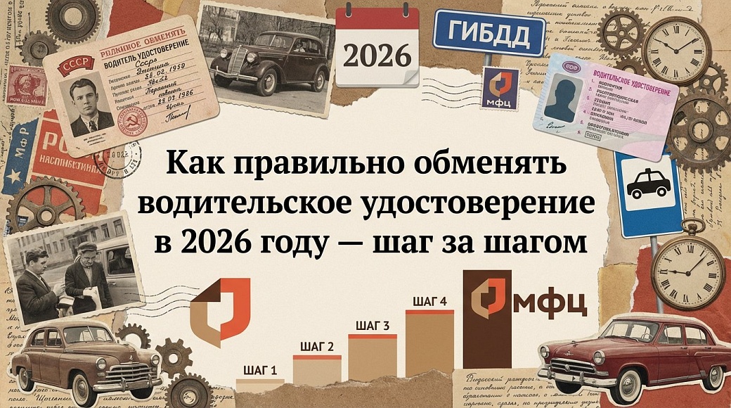 Как правильно обменять водительское удостоверение в 2026 году — шаг за шагом