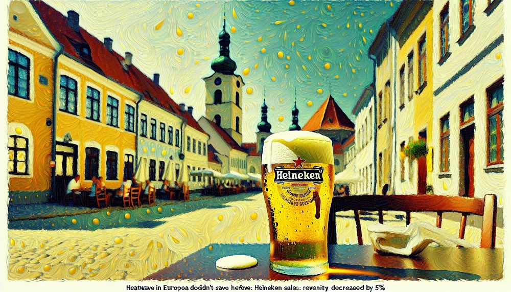 Жара в Европе не спасла продажи Heineken: выручка сократилась на 5%