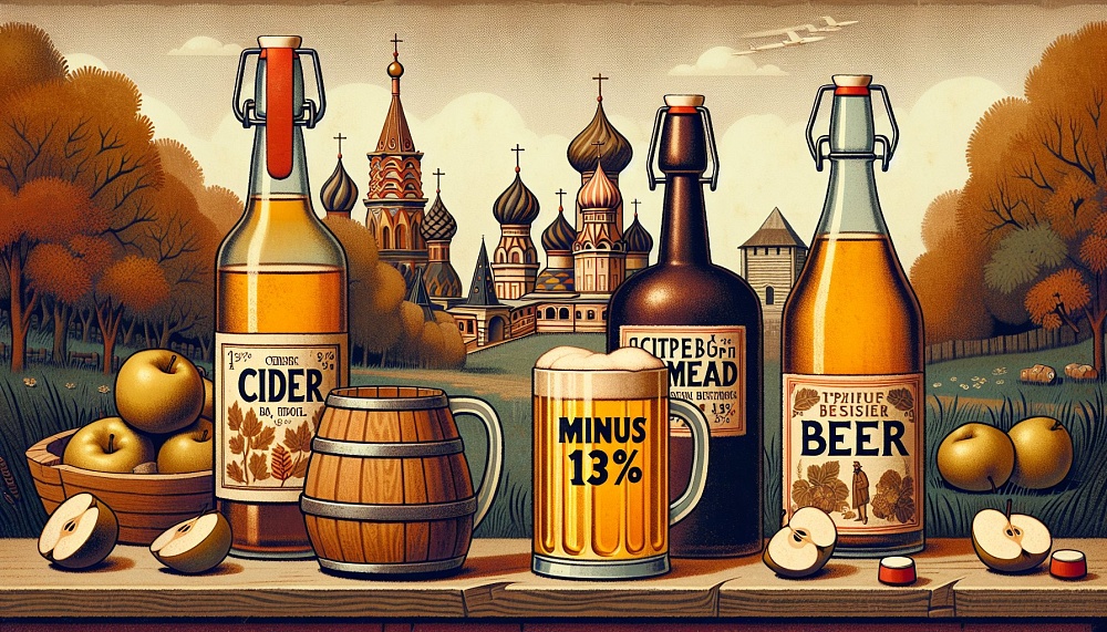 Продажи пива в России упали на 13%, рост интереса к сидру и медовухе