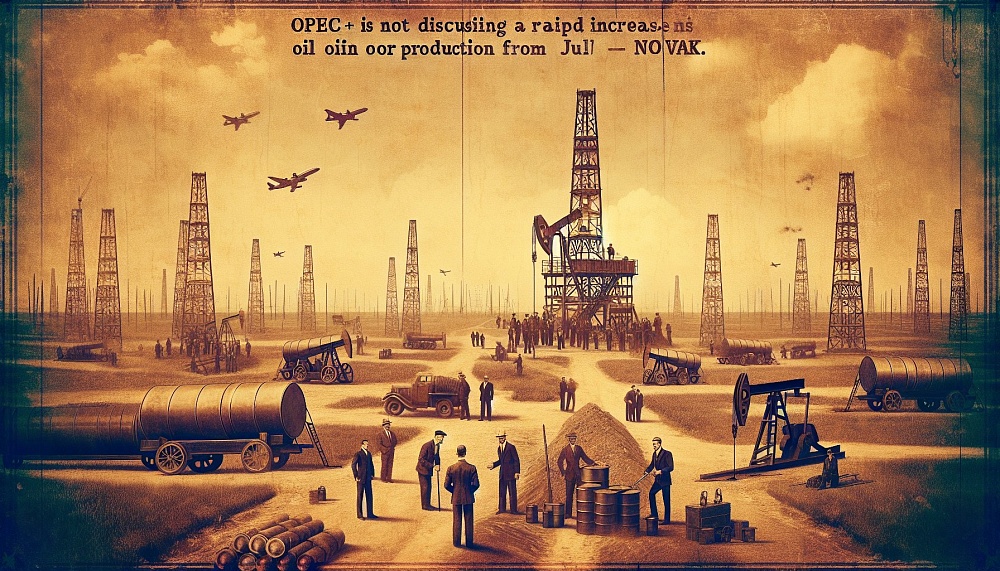 ОПЕК+ не обсуждает ускоренное увеличение добычи нефти с июля - Новак.