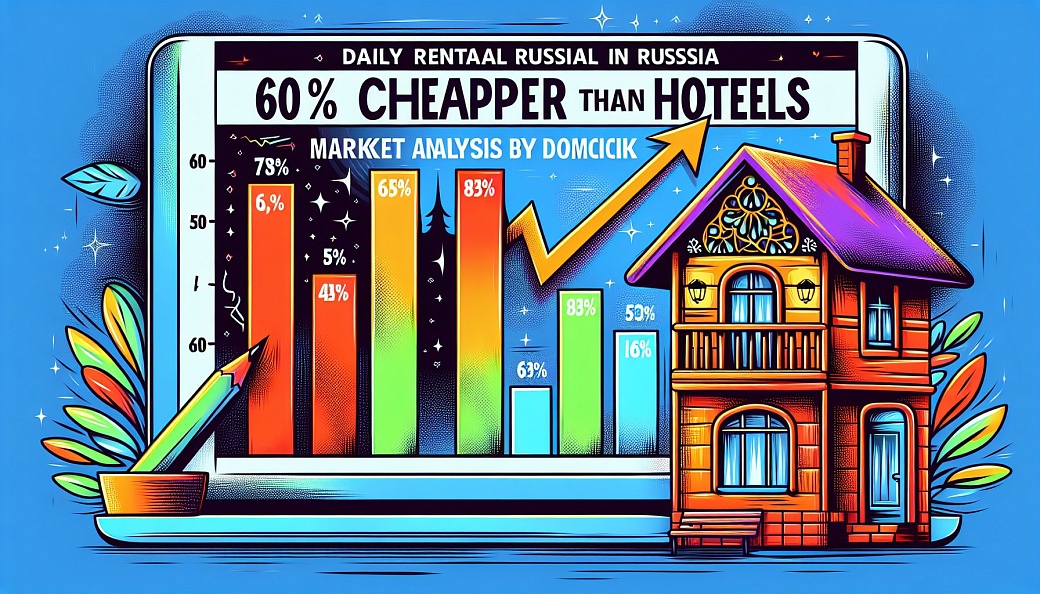 Посуточная аренда в России дешевле гостиниц на 60%: анализ рынка от «Домклик»