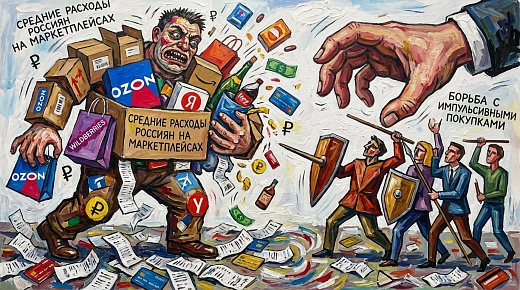 Средние расходы россиян на маркетплейсах и борьба с импульсивными покупками