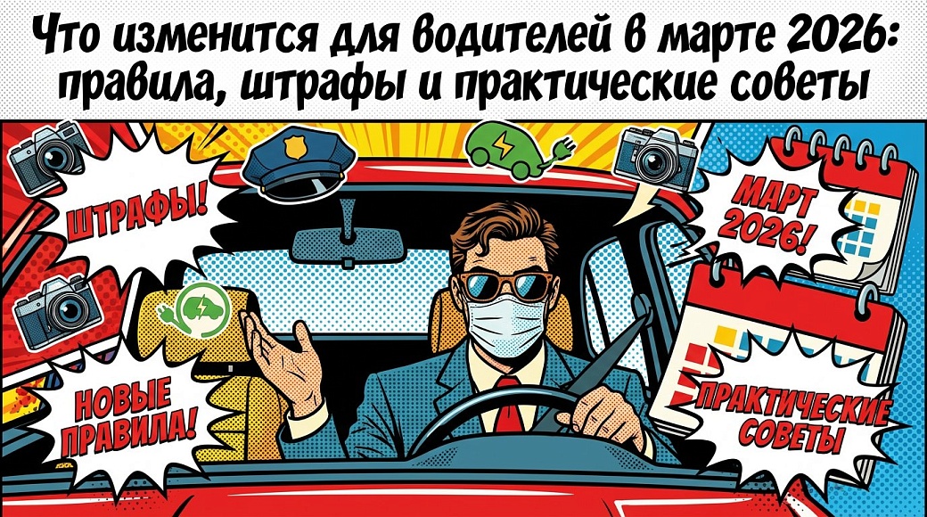 Что изменится для водителей в марте 2026: правила, штрафы и практические советы