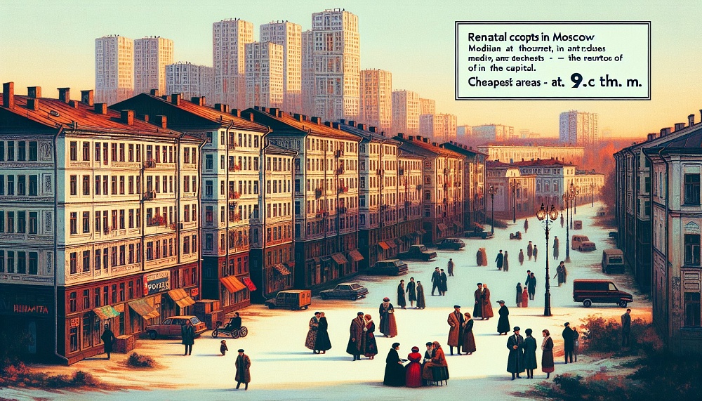 Стоимость аренды жилья в Москве: медиана 2,6 тыс. рублей за кв. м, самые дешевые районы — на окраинах столицы.