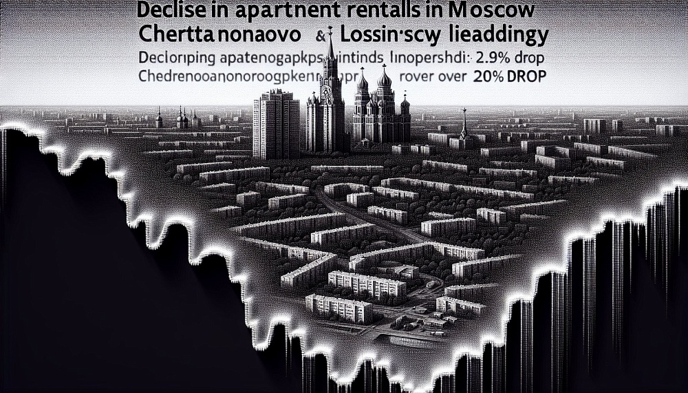 Снижение аренды квартир в Москве: Чертаново и Лосиноостровский лидируют с падением более 20%