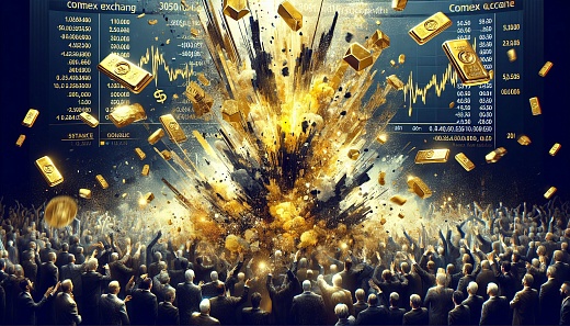 Золото ставит рекорд, превысив 3050 долларов за унцию на бирже Comex