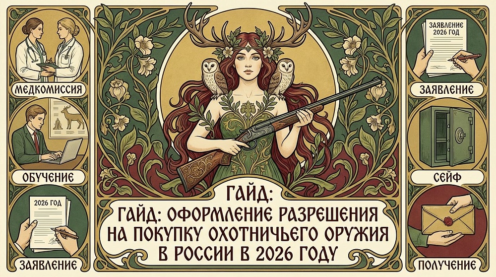 Гайд: оформление разрешения на покупку охотничьего оружия в России в 2026 году