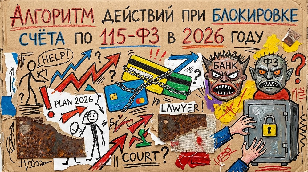 Алгоритм действий при блокировке счёта по 115‑ФЗ в 2026 году