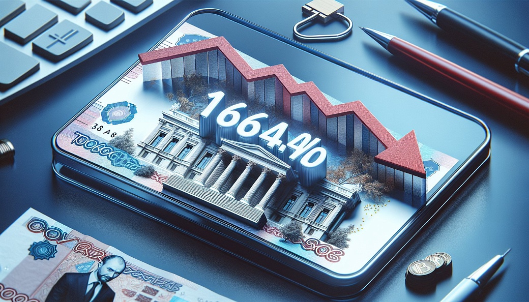 Средняя ставка по рублевым вкладам в топ-10 российских банков упала до 16,44%