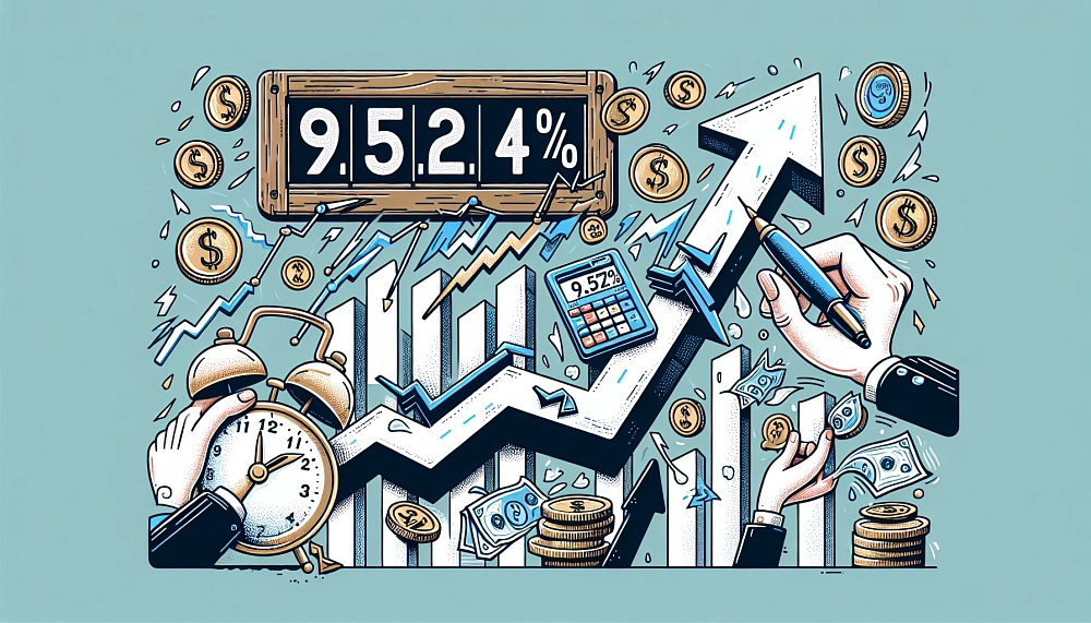 Инфляция в России в 2024 году превысила ожидания, достигнув 9,52%