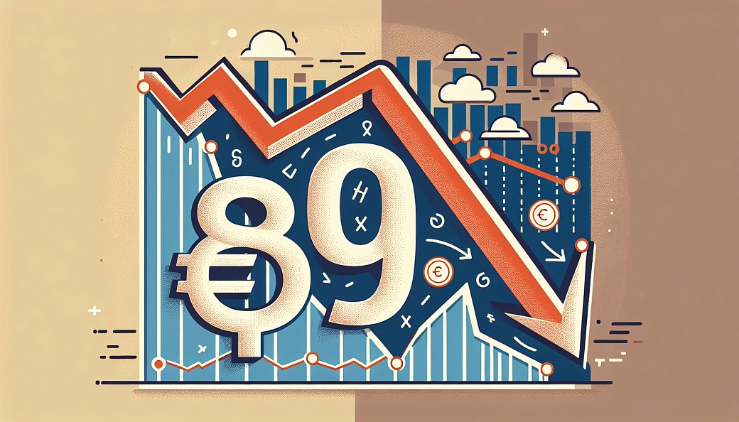 Евро опустился ниже 90 рублей: курс достиг 89,8 рубля