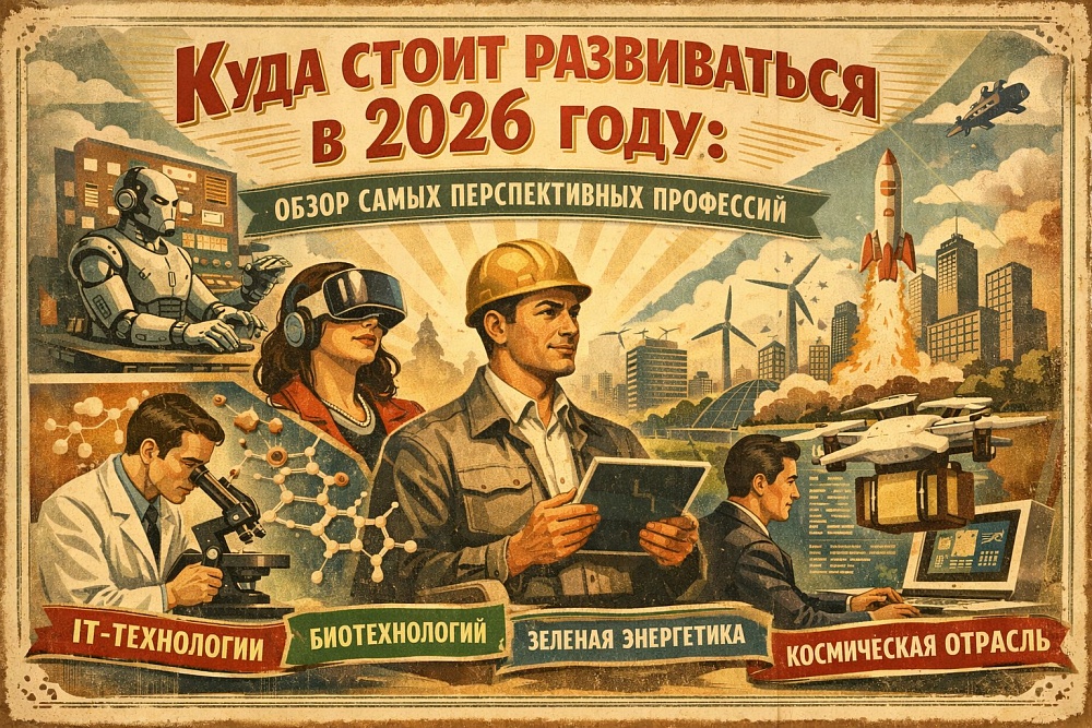 Куда стоит развиваться в 2026 году: обзор самых перспективных профессий