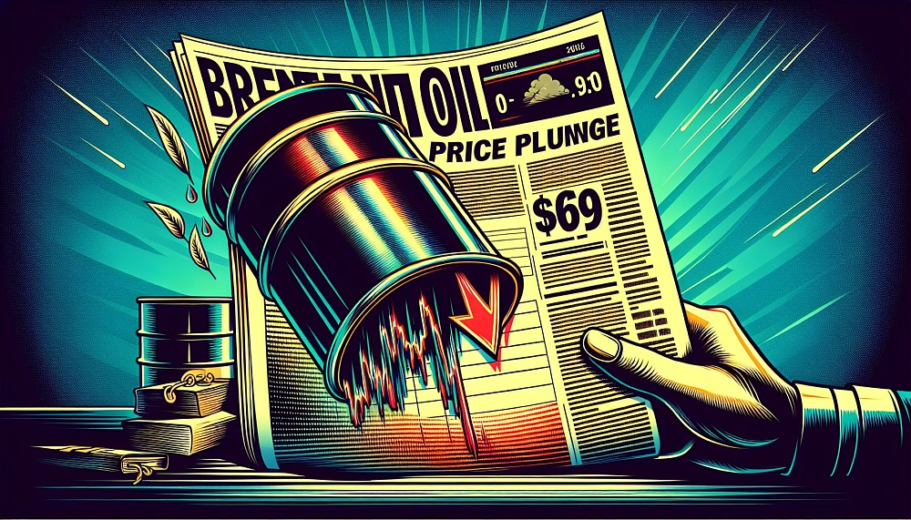 Цена нефти Brent упала ниже $69 впервые с июля: снижение продолжается