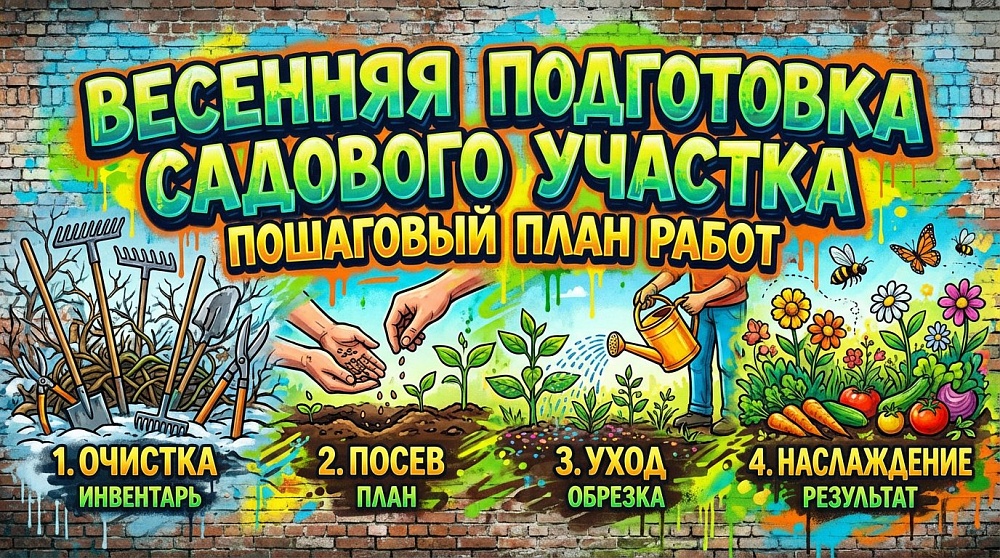 Весенняя подготовка садового участка: пошаговый план работ