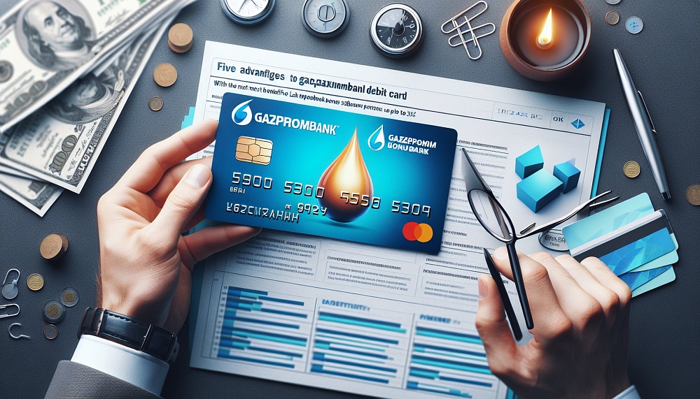 Пять преимуществ дебетовой карты Газпромбанка в подарок с самой выгодной подпиской Газпром Бонус доходом до 35%