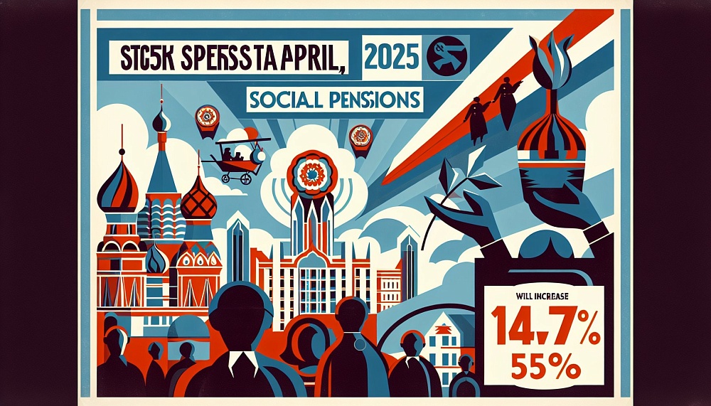 С 1 апреля 2025 года в России социальные пенсии увеличатся на 14,75%