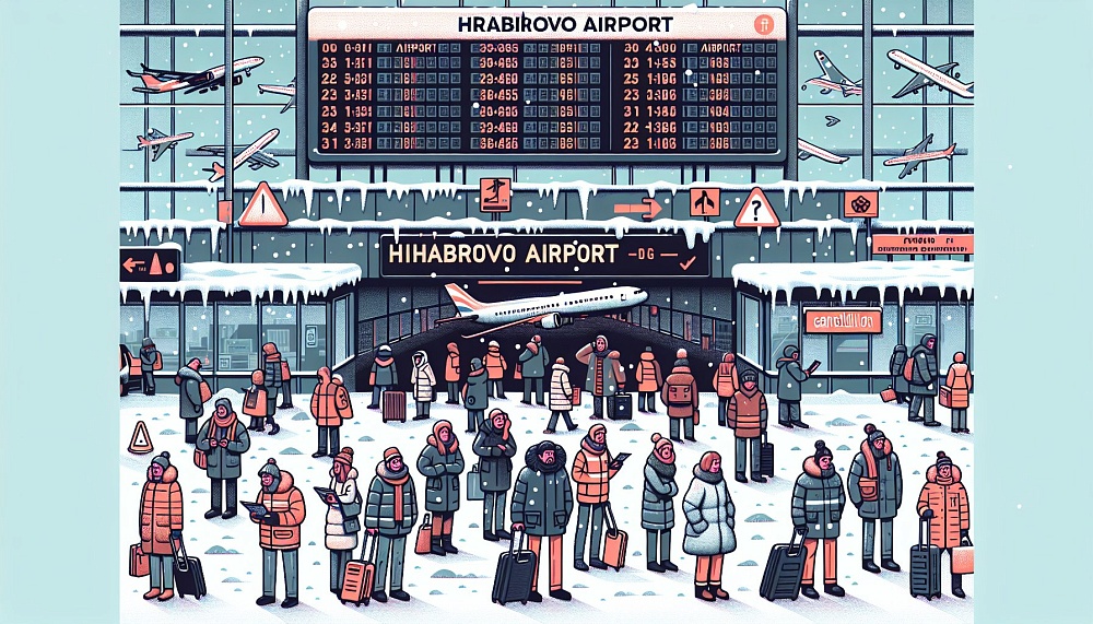 Массовые задержки и отмены рейсов в калининградском аэропорту Храброво
