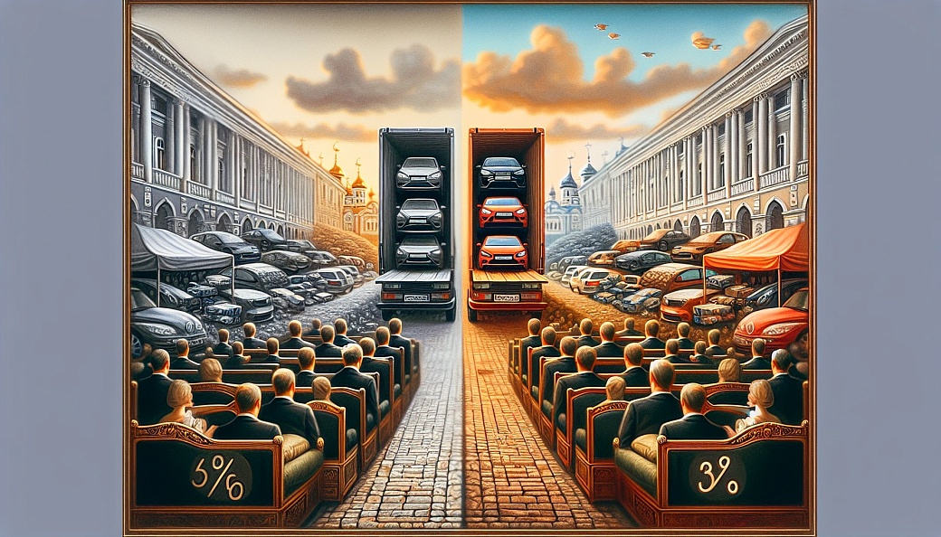 Импорт новых автомобилей в России упал на 63%, подержанных – вырос на 20% в июне 2023 года