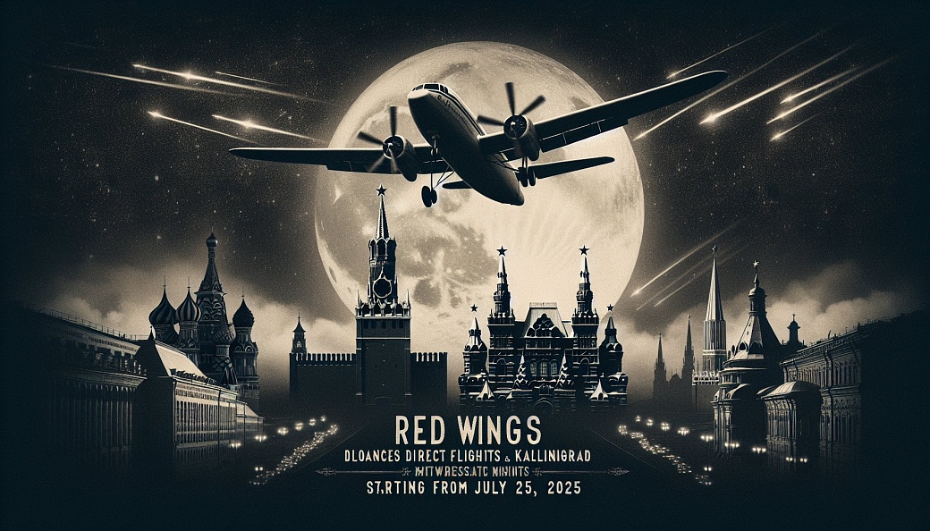 Red Wings запускает прямые рейсы между Москвой и Калининградом с 25 июля 2025 года