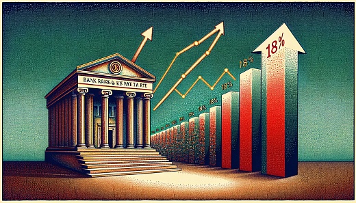 Банк России повысил ключевую ставку до 18%, готов ее дальше увеличивать