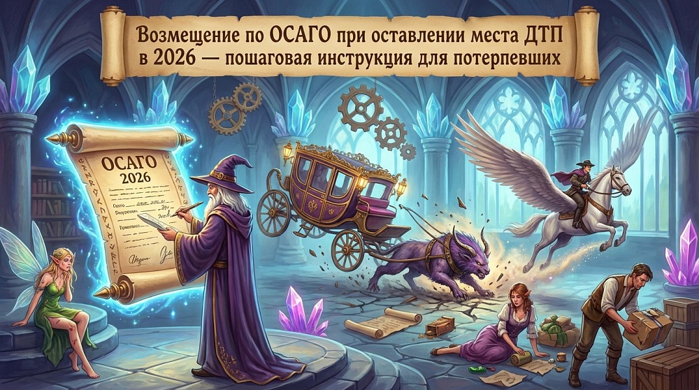 Возмещение по ОСАГО при оставлении места ДТП в 2026 — пошаговая инструкция для потерпевших