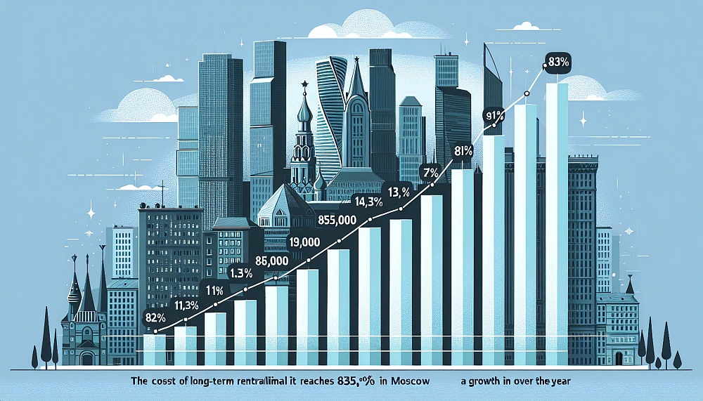 Стоимость долгосрочной аренды в Москве достигла 85 000 рублей: рост на 11,3% за год