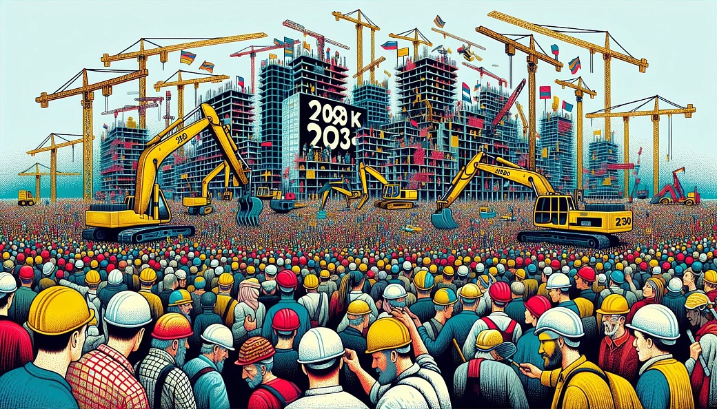 Российской стройиндустрии потребуется 789 тыс. новых рабочих к 2030 году