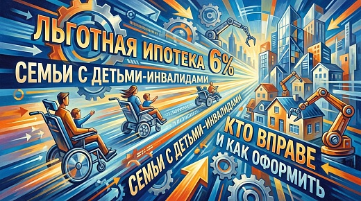 Льготная ипотека 6% для семей с детьми‑инвалидами: кто вправе и как оформить