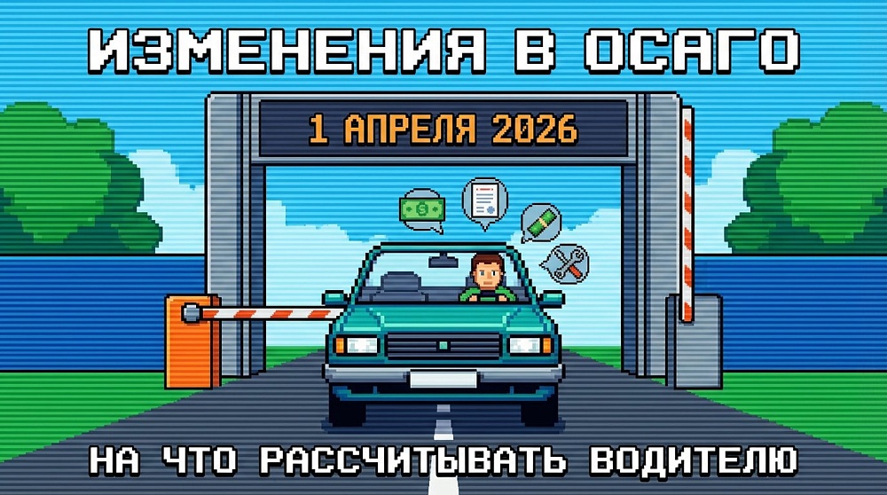 Изменения в ОСАГО с 1 апреля 2026: на что рассчитывать водителю