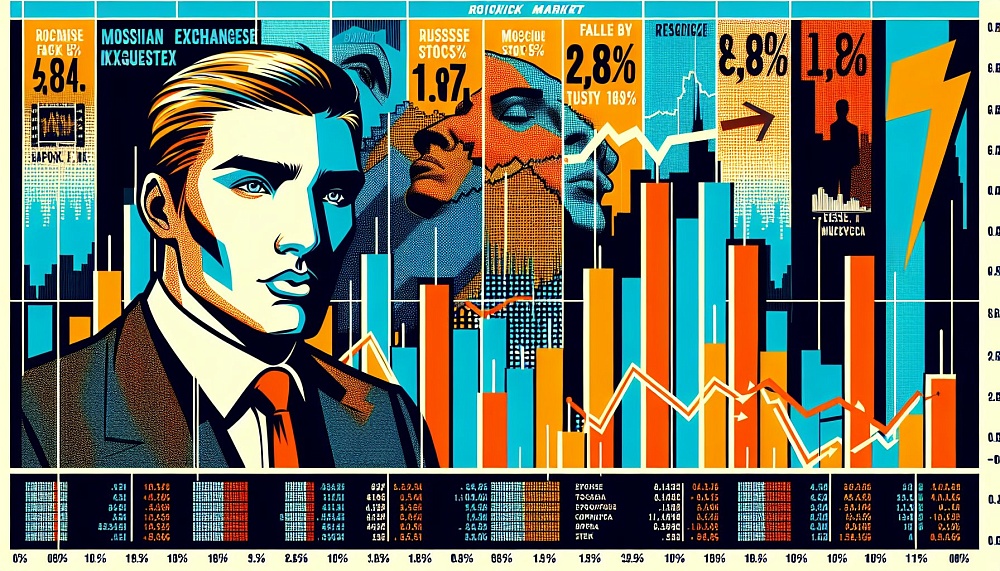 Российский рынок акций: Индекс Мосбиржи упал на 1,87% к закрытию сессии