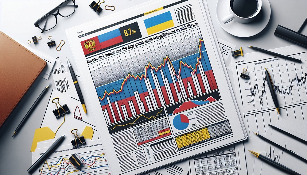Российские фондовые индексы завершили день ростом на фоне новостей о переговорах с Украиной