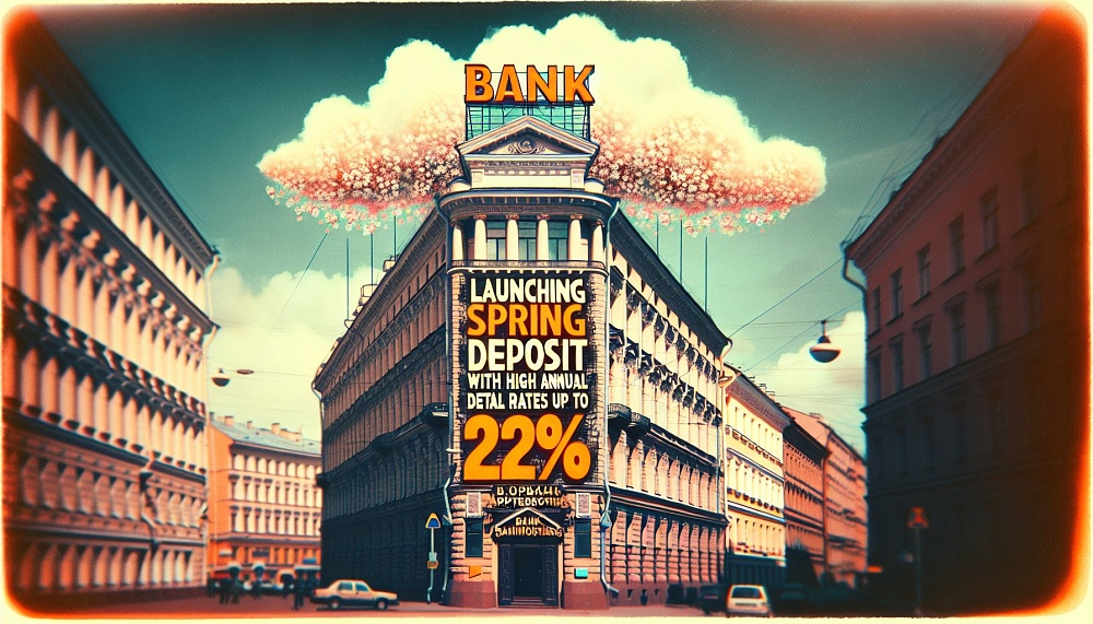 Банк «Санкт-Петербург» запускает вклад «Весна» с высокими ставками до 22% годовых