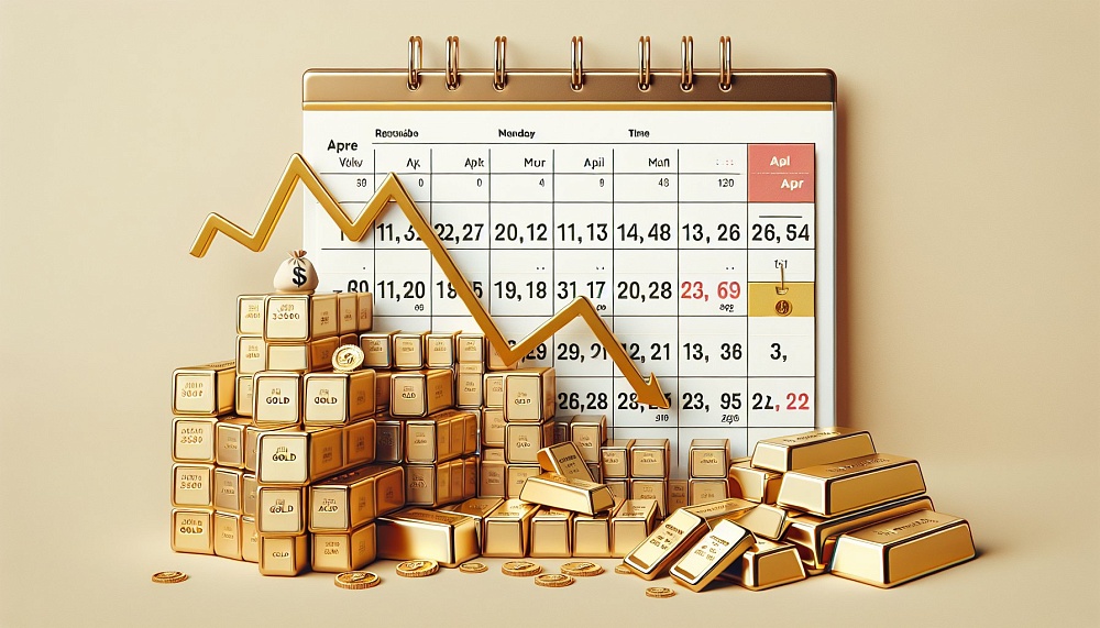 Цены на золото опустились ниже $3200 впервые с апреля