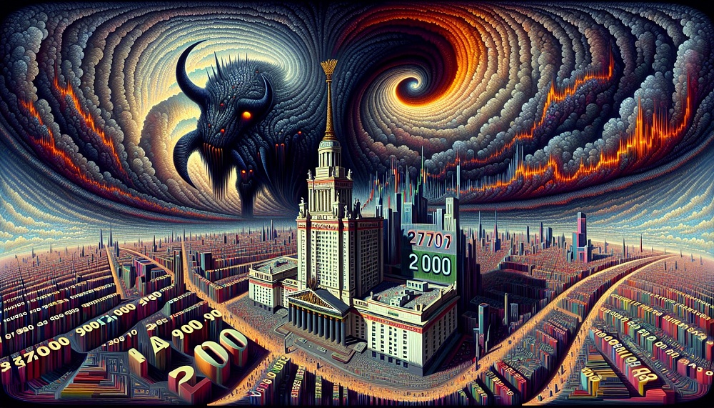 Индекс Московской биржи упал ниже 2700 пунктов на фоне угрозы новых санкций США против России.