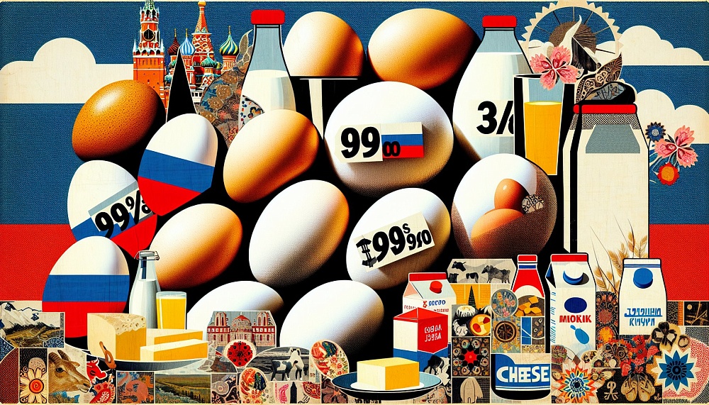 В России яйца подешевели, а молочные продукты подорожали к Пасхе
