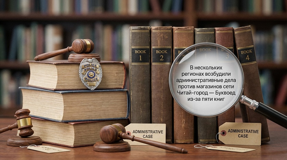 В нескольких регионах возбудили административные дела против магазинов сети Читай‑город — Буквоед из‑за пяти книг