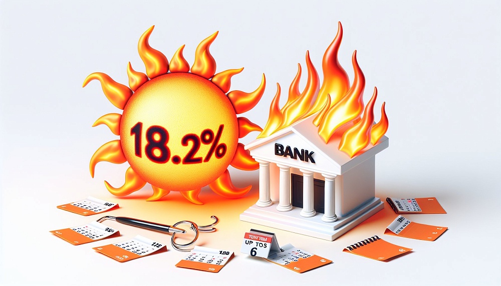Почта Банк предлагает вклад «Горячий сезон» с процентной ставкой до 18,2% на срок до 6 месяцев