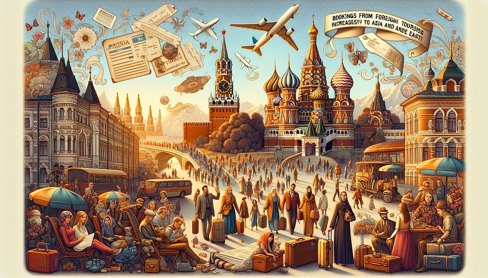 Бронирования от иностранных туристов в России увеличились на 40% благодаря гостям из Азии и Ближнего Востока