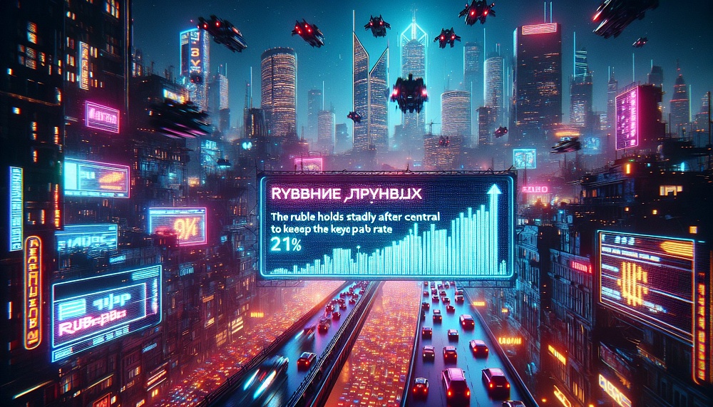 Рубль стабилен после решения ЦБ о сохранении ключевой ставки на 21%