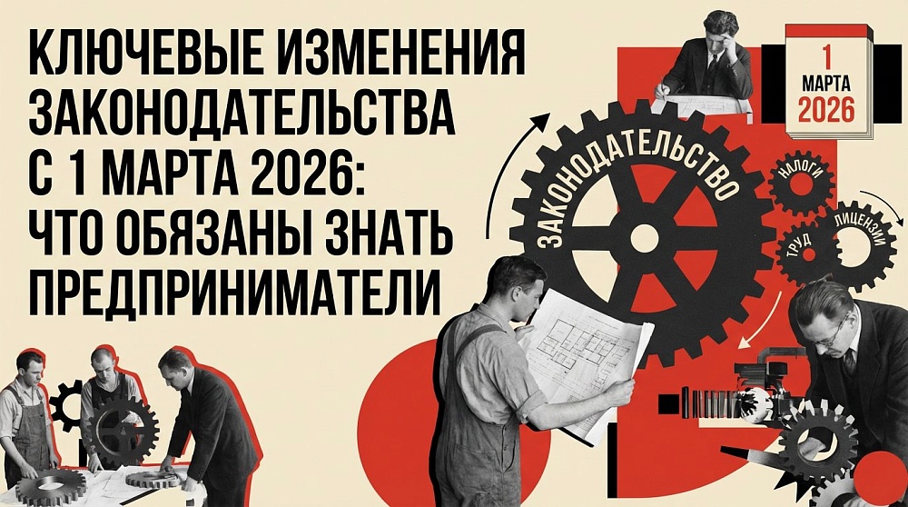 Ключевые изменения законодательства с 1 марта 2026: что обязаны знать предприниматели