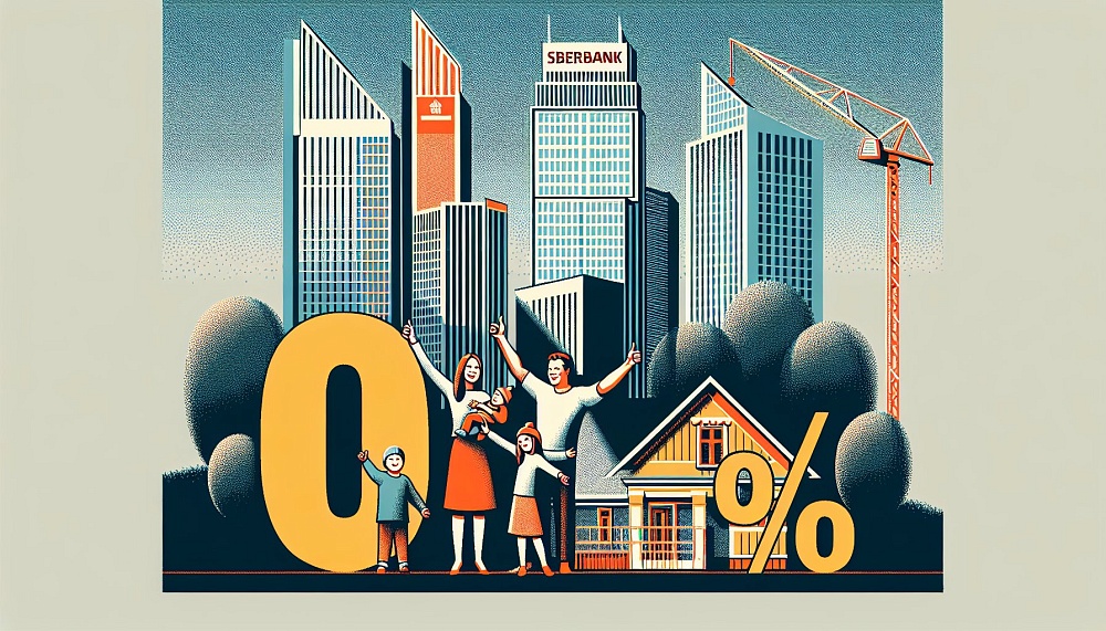 Сбербанк снижает ставки по семейной ипотеке на новостройки до 0,6% годовых