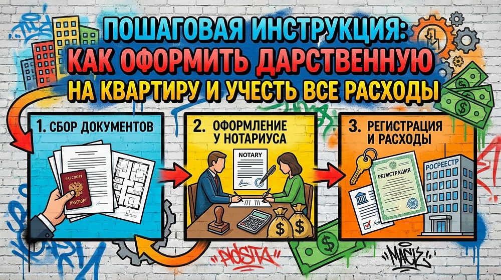 Пошаговая инструкция: как оформить дарственную на квартиру и учесть все расходы