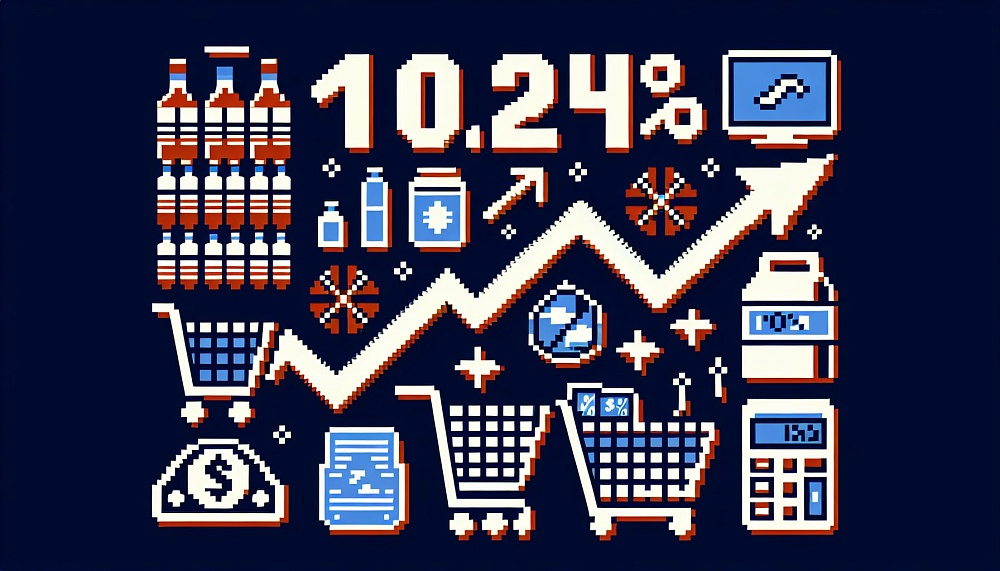Инфляция в России: Подъем до 10,24%, цены на продукты и услуги продолжают расти