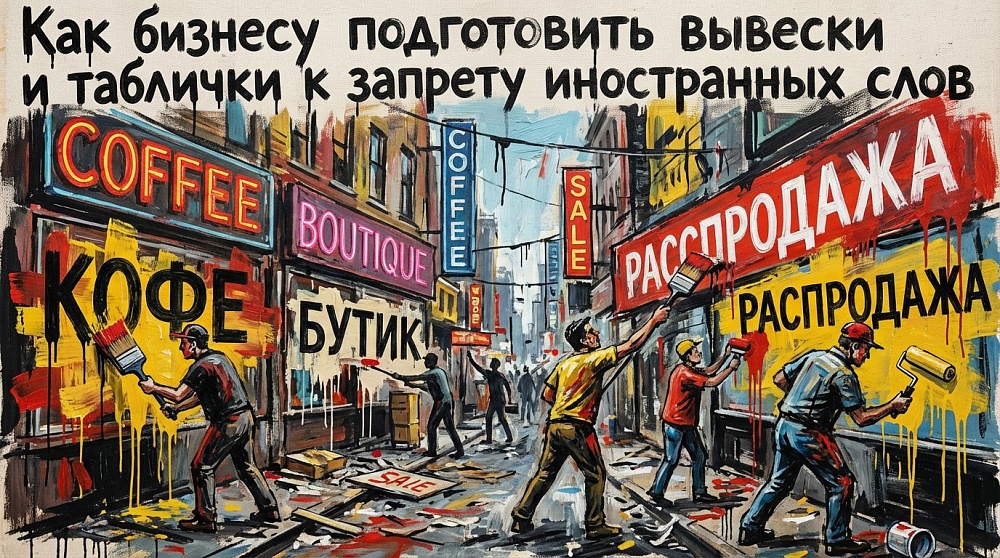 Как бизнесу подготовить вывески и таблички к запрету иностранных слов