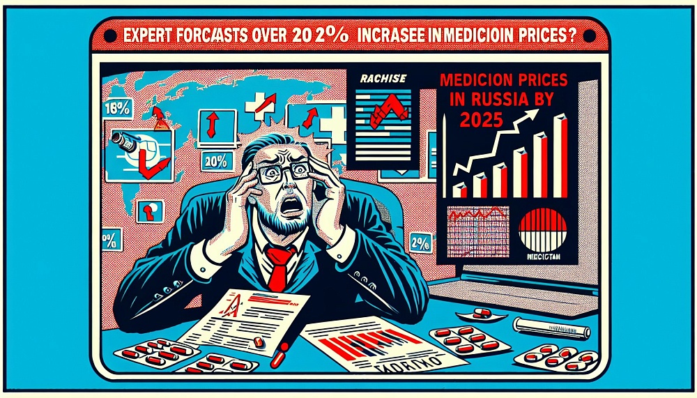 Эксперт прогнозирует рост цен на медикаменты в России более чем на 20% в 2025 году