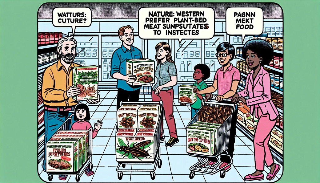 Nature: западные потребители предпочитают растительные заменители мяса насекомым